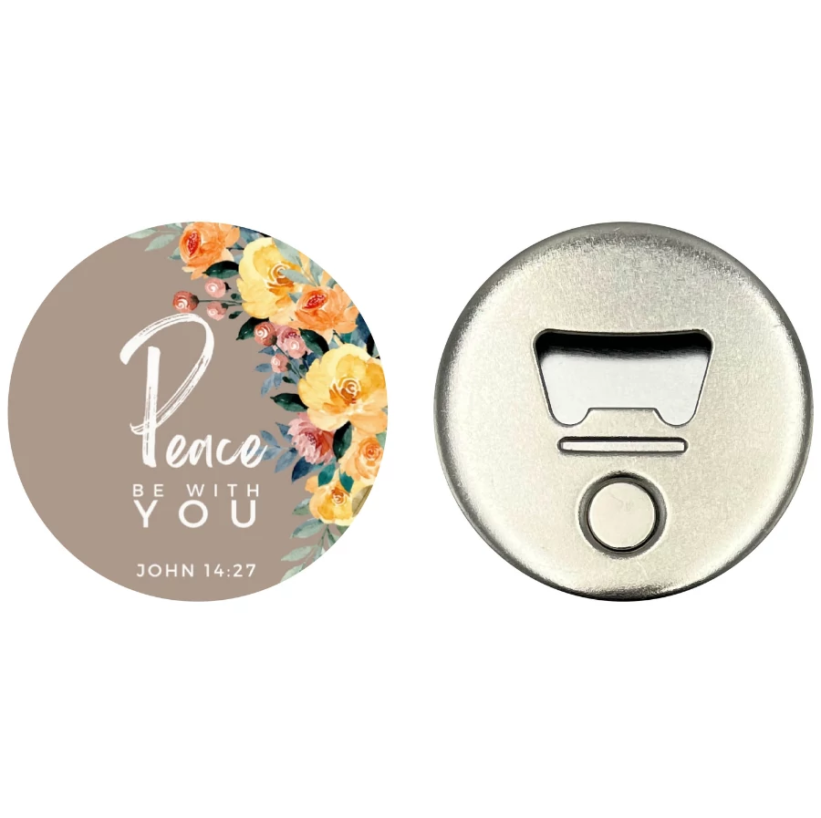 Peace be with you – Hűtőmágnes üvegnyitóval