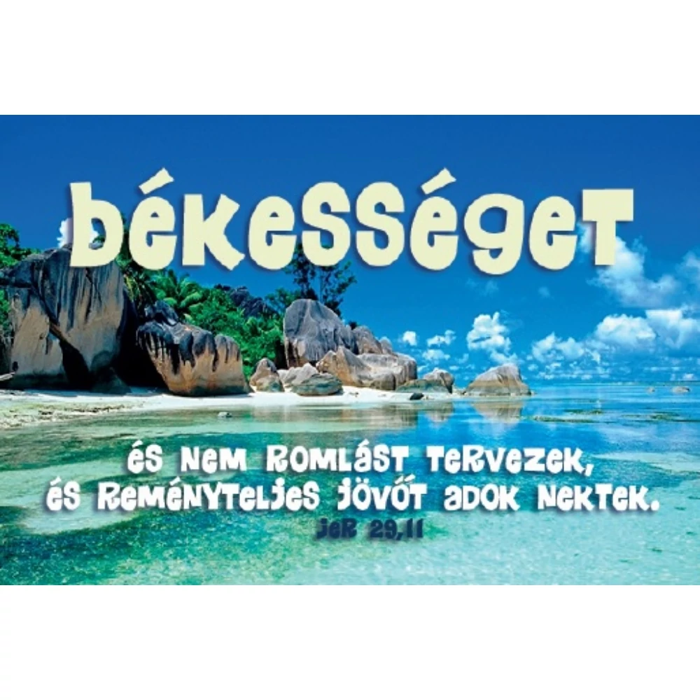 Békességet és nem romlást tervezek... – Minikártya csomag (T39)