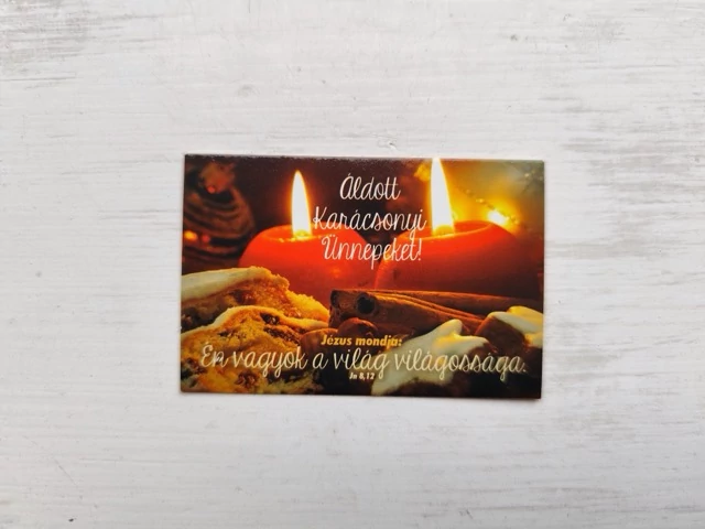 Én vagyok a világ világossága – Minikártya csomag, karácsonyi