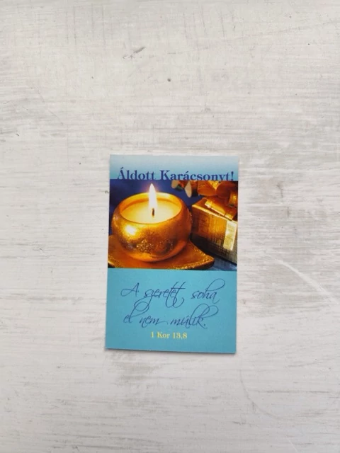 A szeretet soha... – Minikártya csomag, karácsonyi