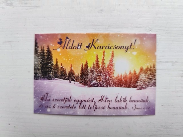 Ha szeretjük egymást... – Minikártya csomag, karácsonyi