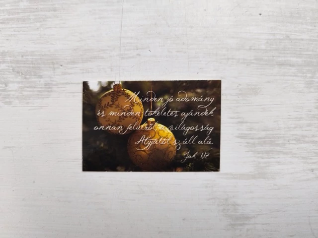 Minden jó adomány... – Minikártya csomag, karácsonyi