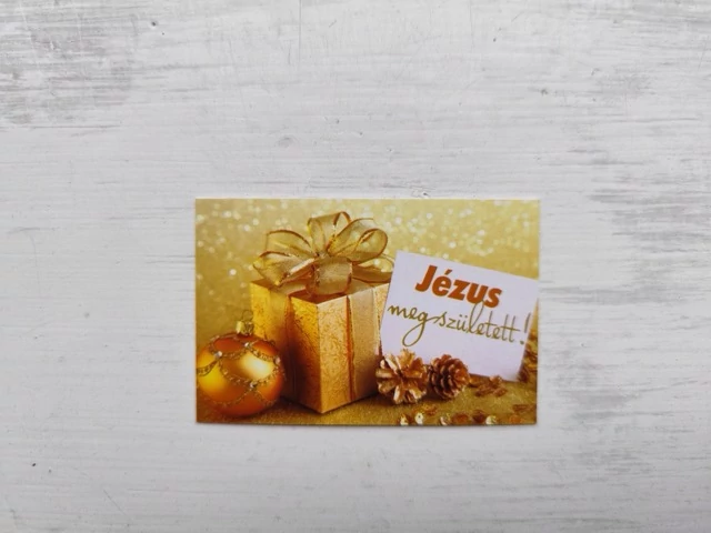 Jézus megszületett! – ajándék – Minikártya csomag, karácsonyi