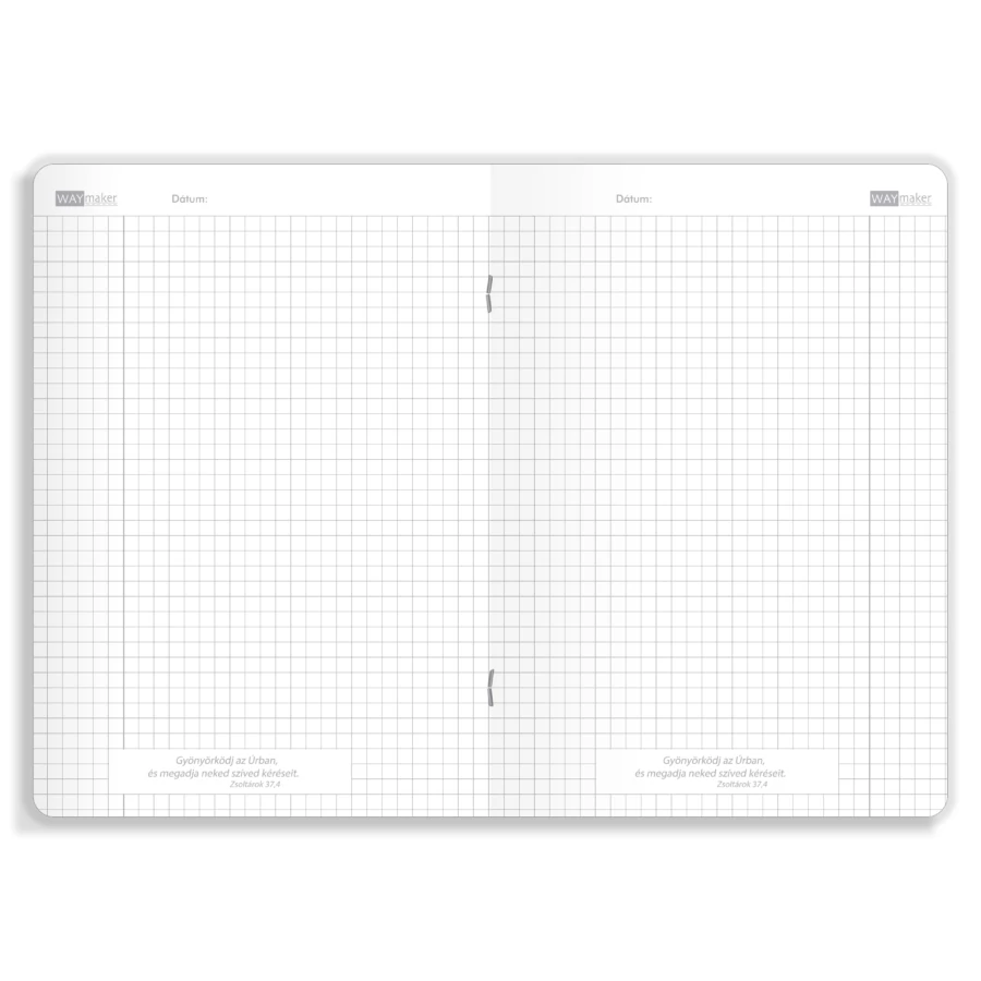 Flexifüzet lapbetét – négyzethálós – A5