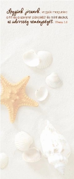 Legyünk józanok, vegyük magunkra a hit és a szeretet páncélját... – Jegyzettömb, kicsi