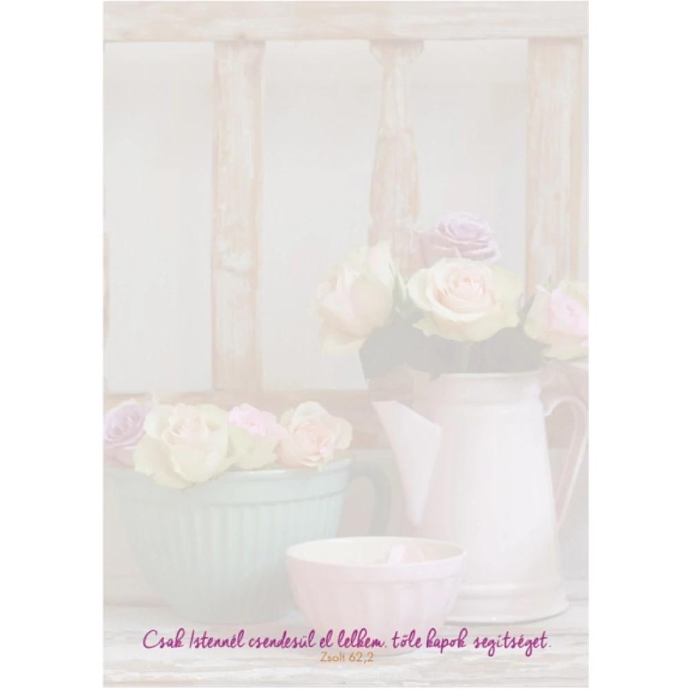 Csak Istennél csendesül el lelkem... – Jegyzettömb, nagy