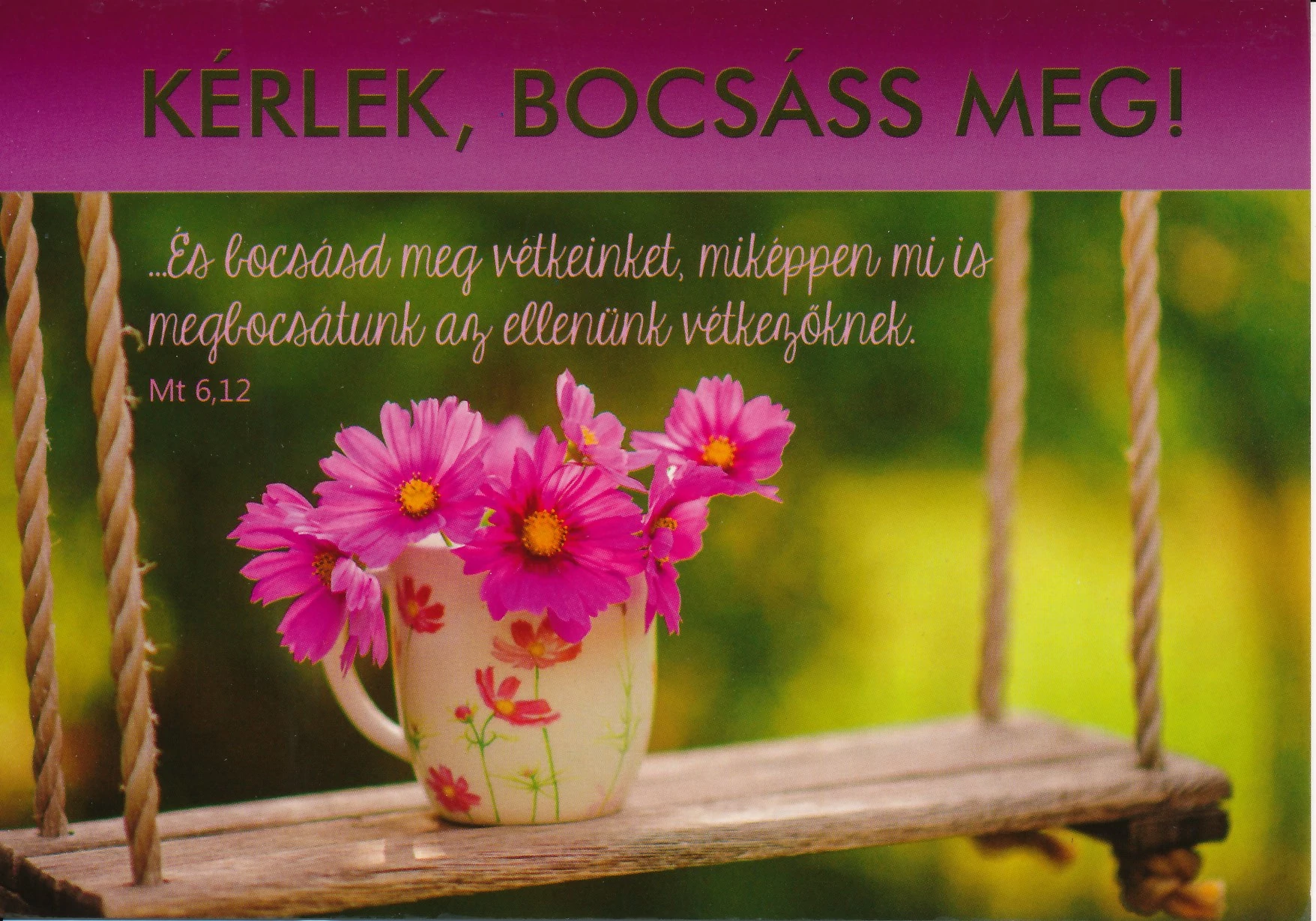 ...És bocsásd meg vétkeinket... (bocsánatkérés) – Képeslap csomag (KE-U9)