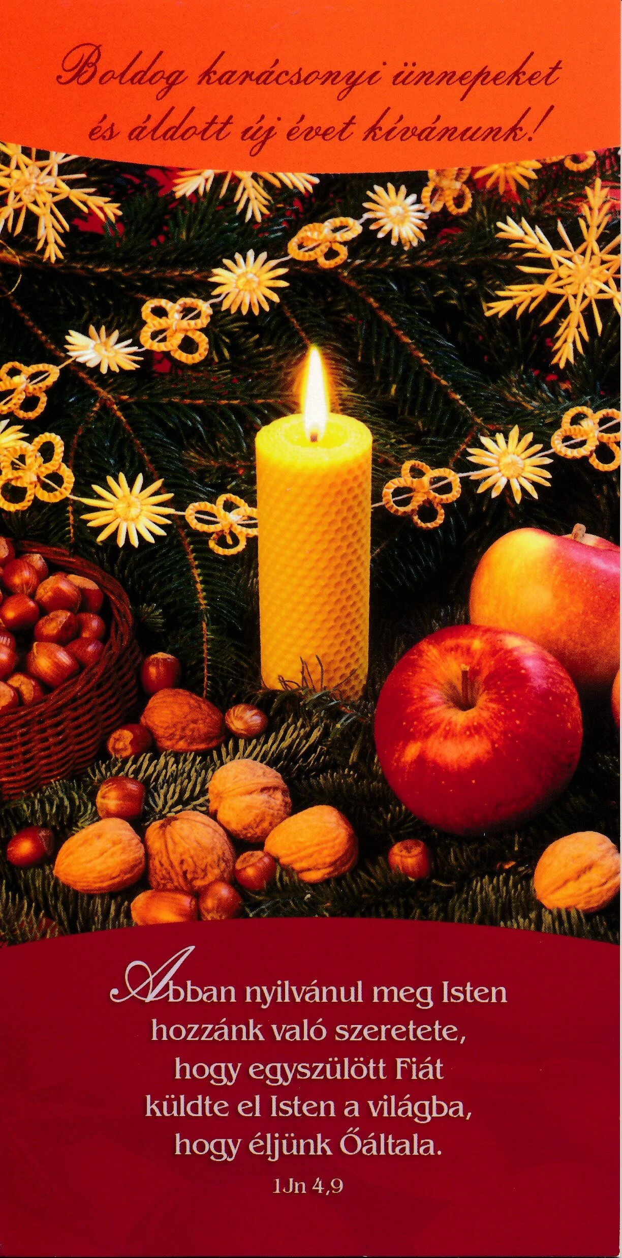 Abban nyilvánul meg Isten hozzánk való szeretete... – Karácsonyi borítékos képeslap