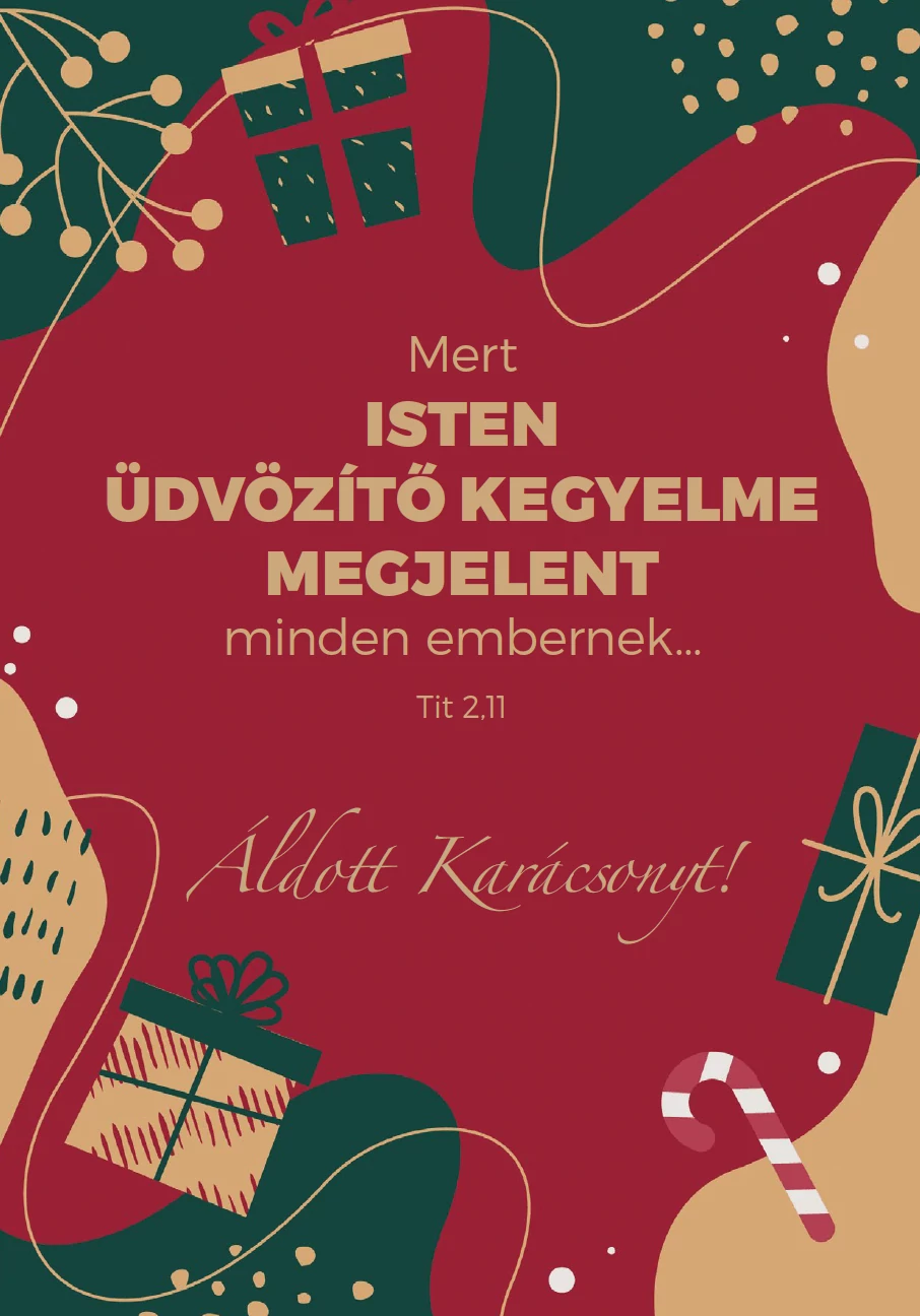 Mert Isten üdvözítő kegyelme... – Karácsonyi képeslap csomag
