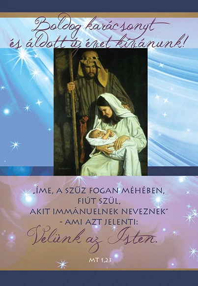 Íme, a szűz fogan méhében... – Karácsonyi képeslap csomag