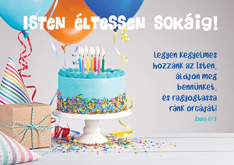 Legyen kegyelmes hozzánk az Isten... (születésnap) – Képeslap csomag (KE-V9)