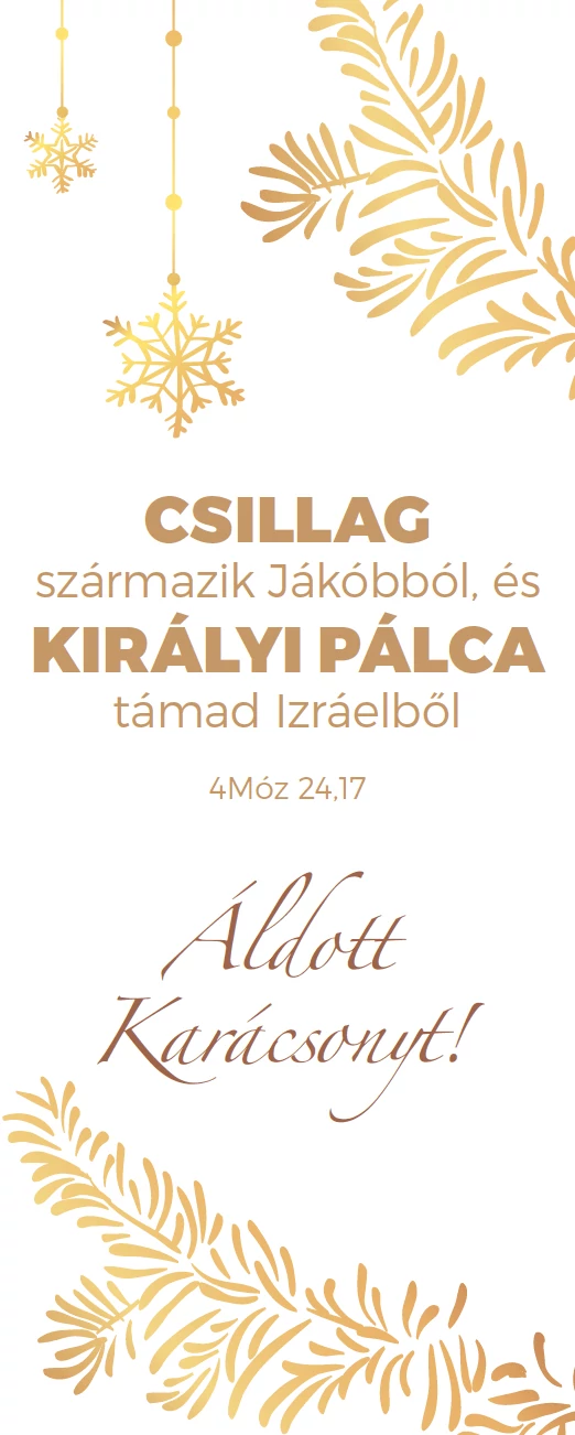 Csillag származik Jákóbból... – Karácsonyi könyvjelző csomag
