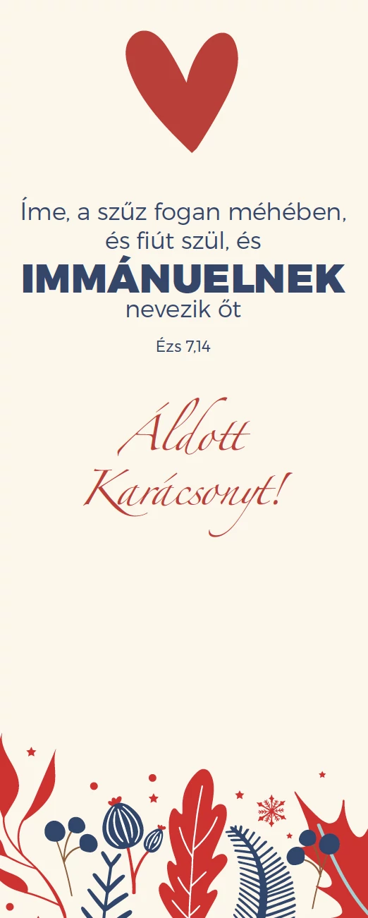Íme, a szűz fogan méhében... – Karácsonyi könyvjelző csomag