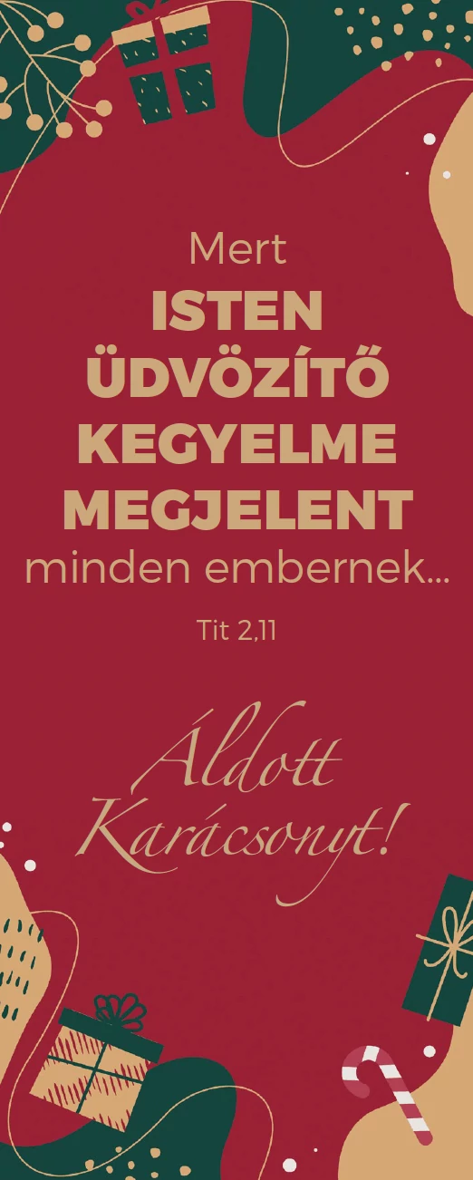 Mert Isten üdvözítő kegyelme... – Karácsonyi könyvjelző csomag
