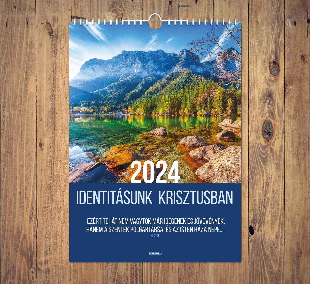 Falinaptár 2024 – nagy, spirál – Identitásunk Krisztusban