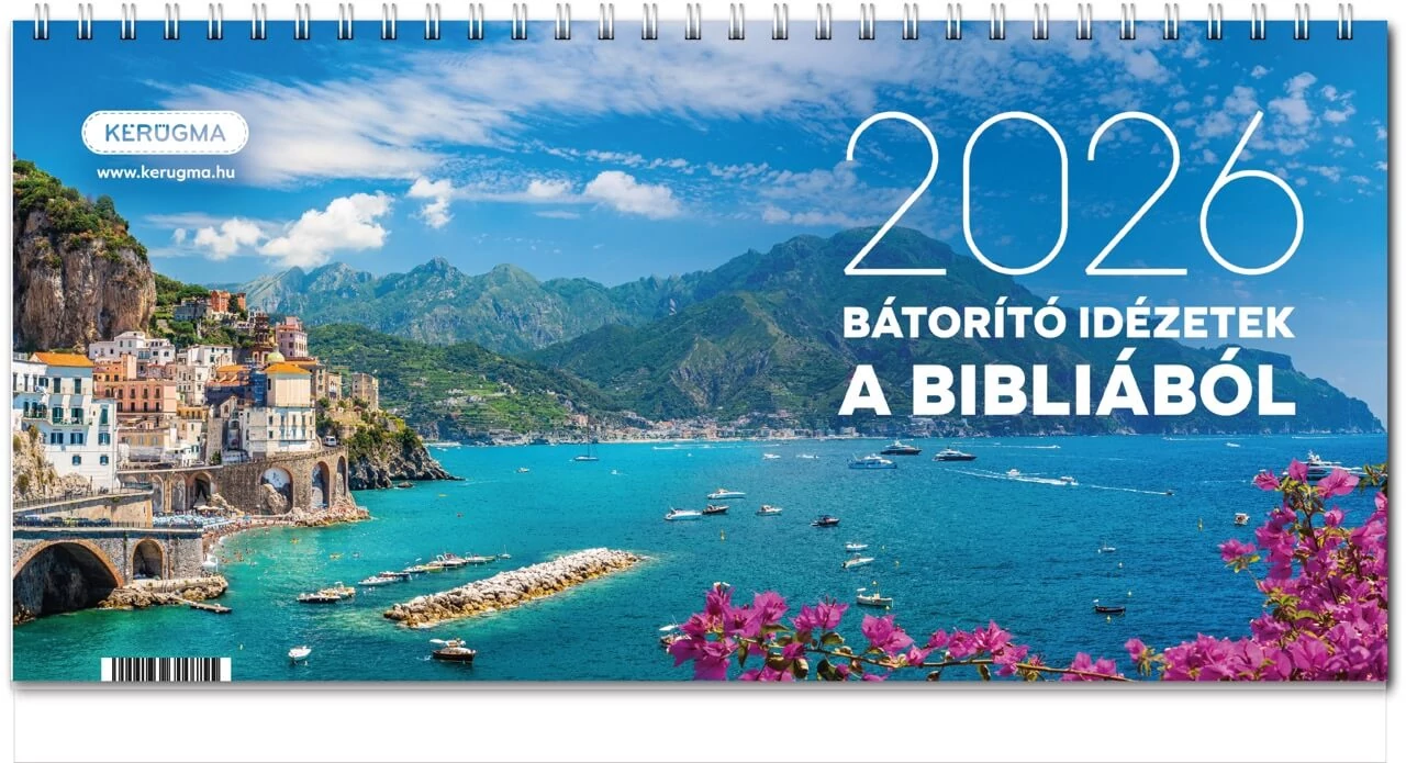 2026 Asztali naptár, nagy – Bátorító idézetek a Bibliából