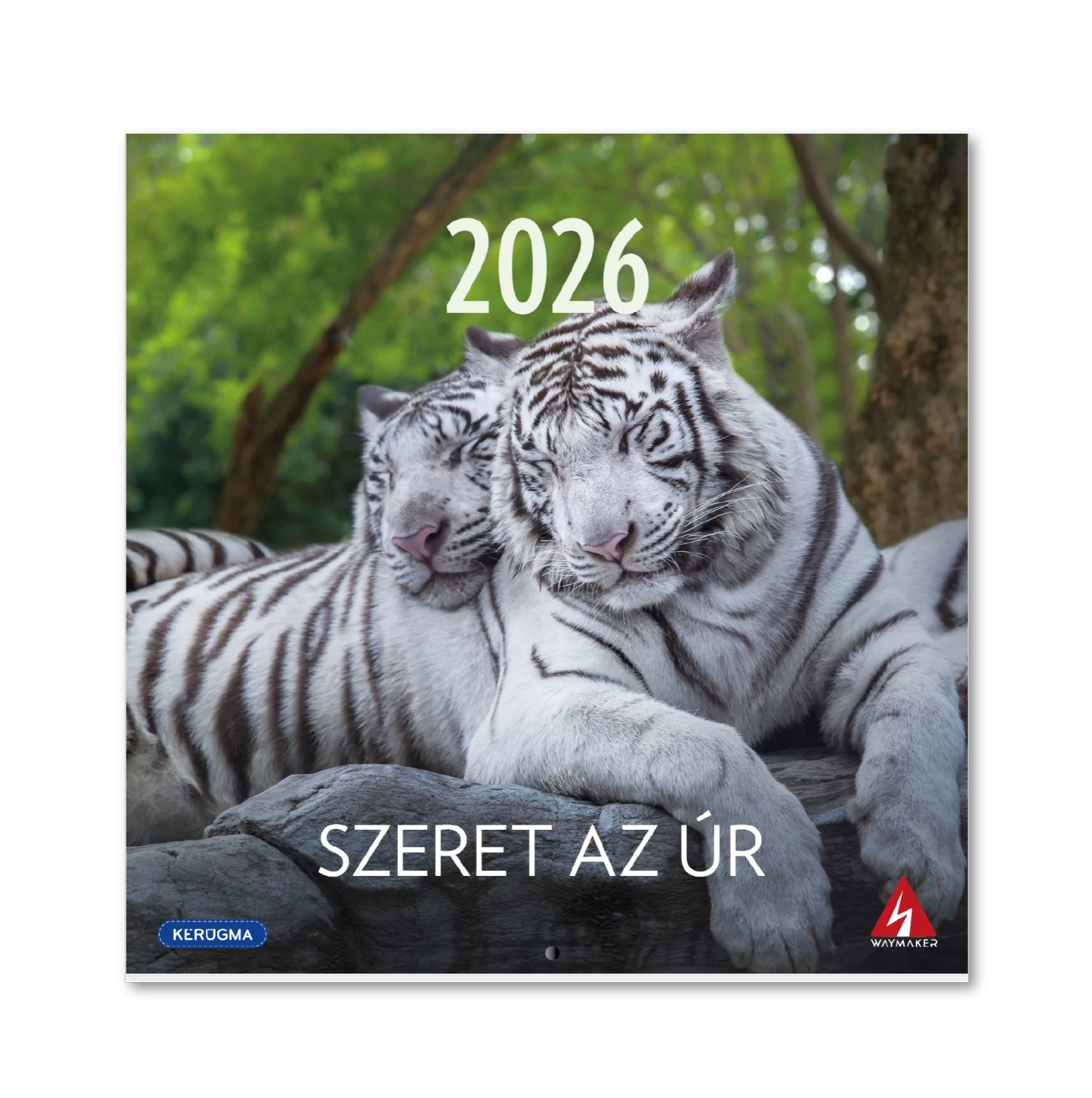 2026 Falinaptár – kis négyzetes, tűzött, állatos – Szeret az Úr