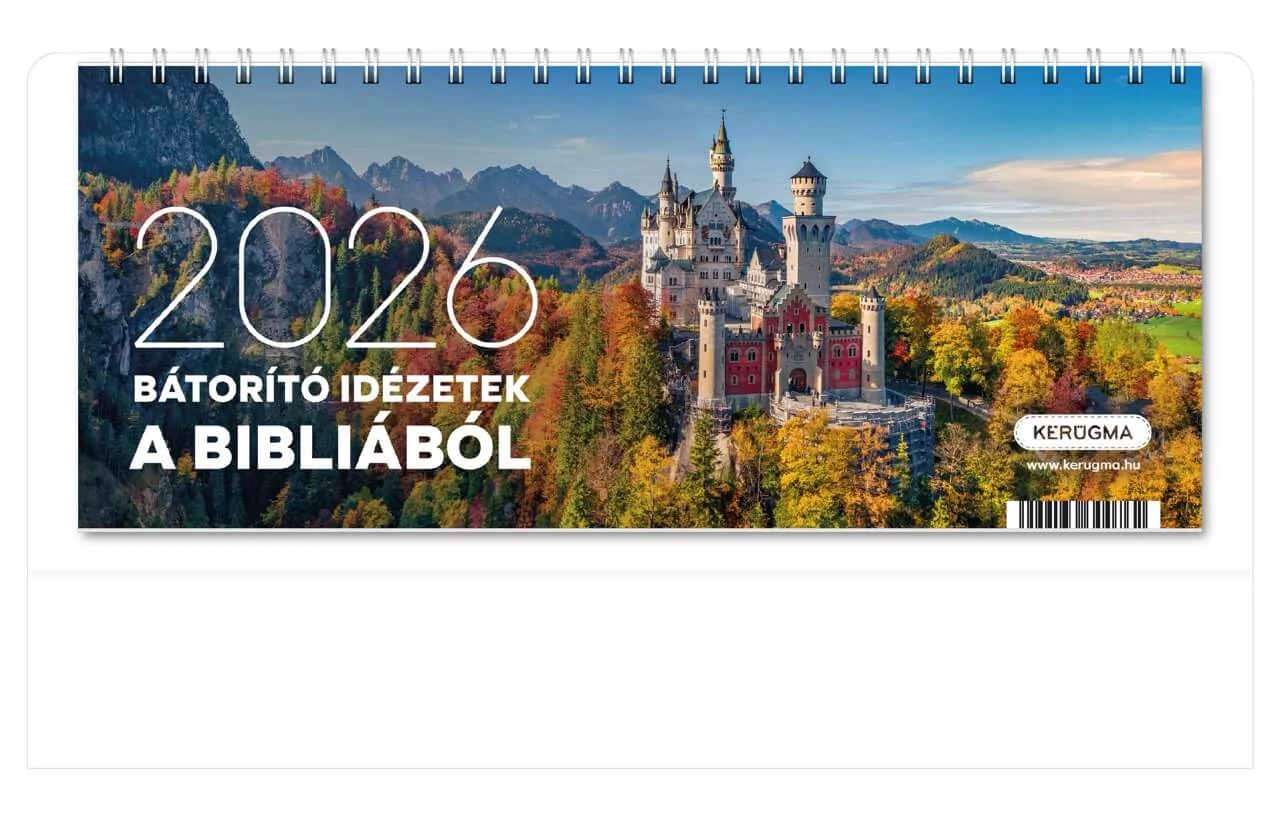 2026 Asztali naptár, kicsi – Bátorító idézetek a Bibliából