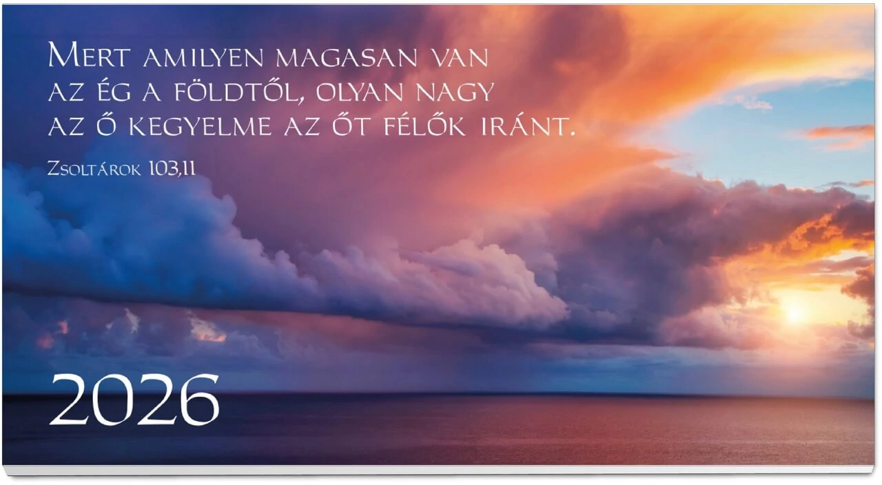 2026 Zsebnaptár – felhő