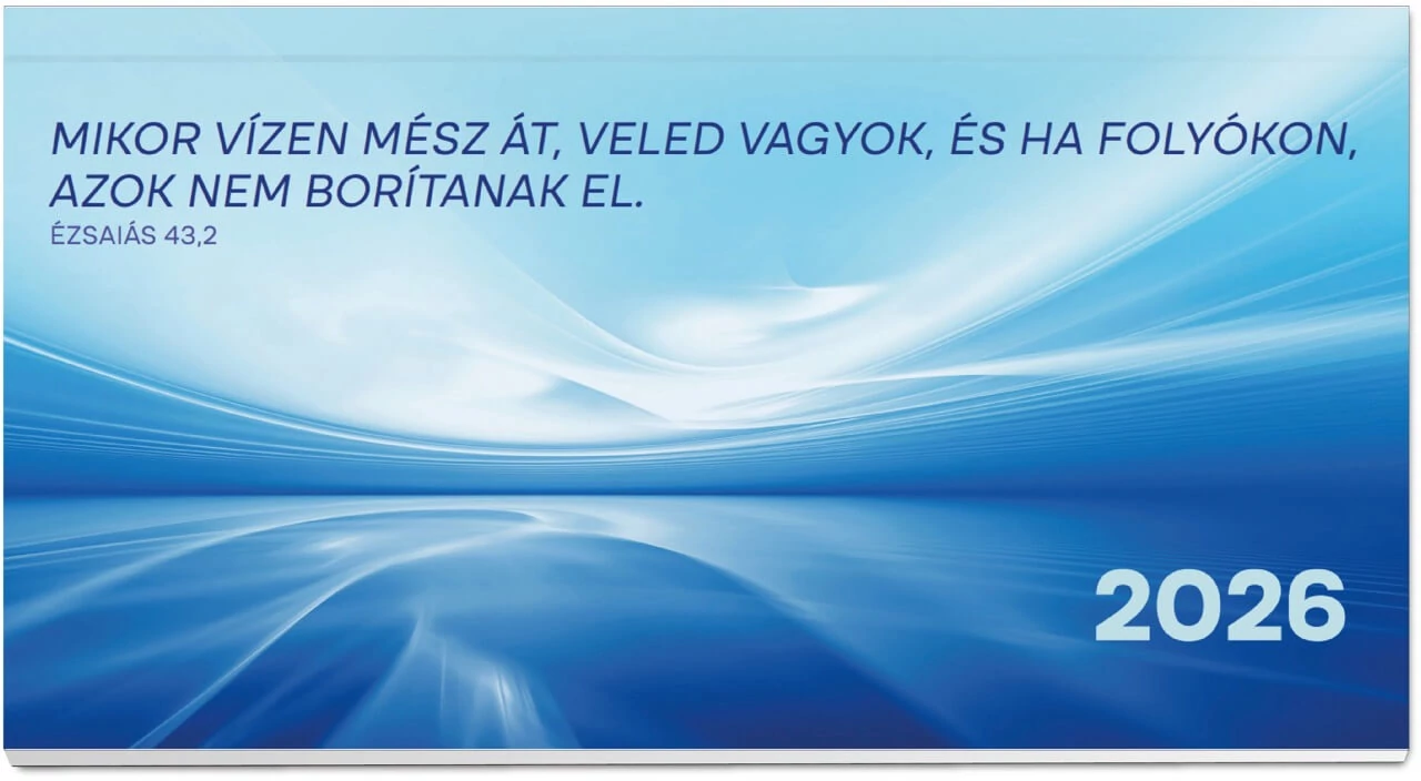 2026 Zsebnaptár – kék