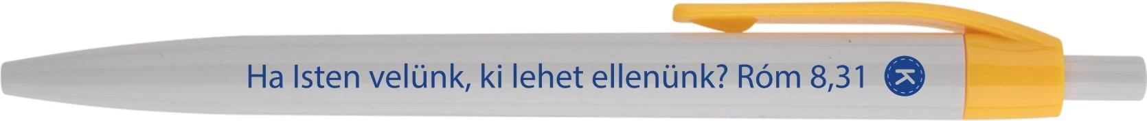 Ha Isten velünk, ki lehet ellenünk? – Golyóstoll, sárga