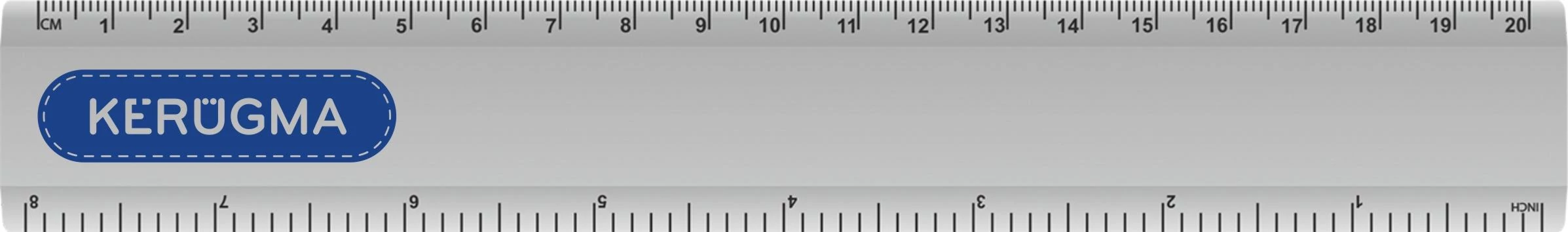 Kérügma – fém vonalzó, 20 cm
